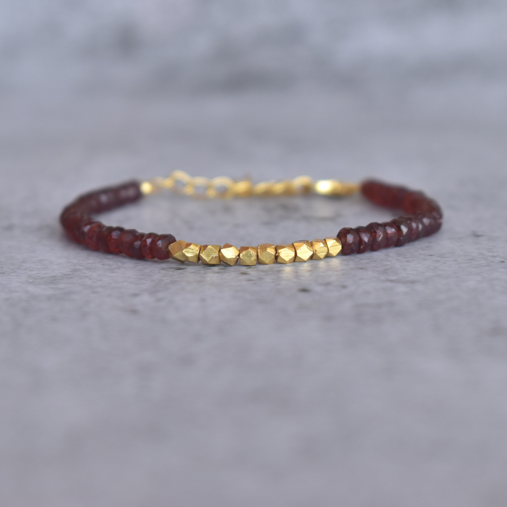 Strengthening Energy - Garnet Bracelets -