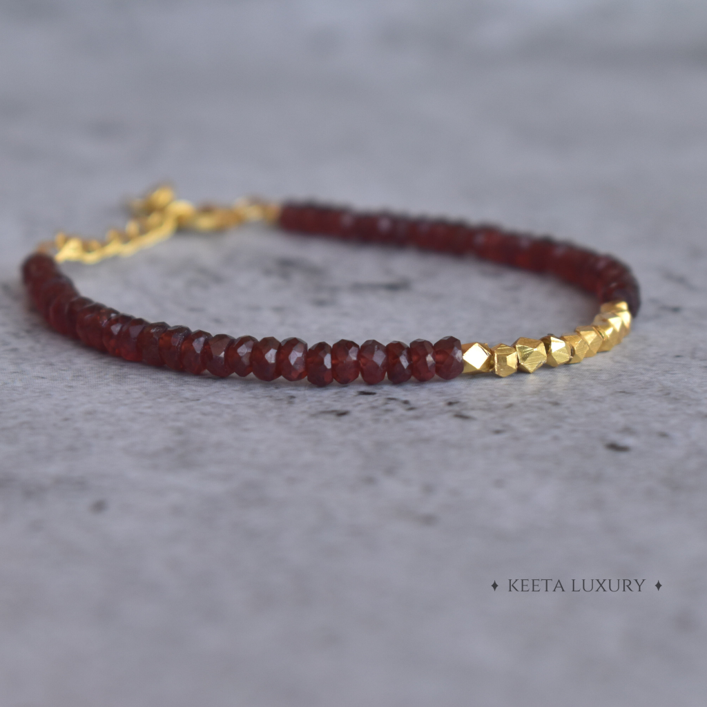 Strengthening Energy - Garnet Bracelets -