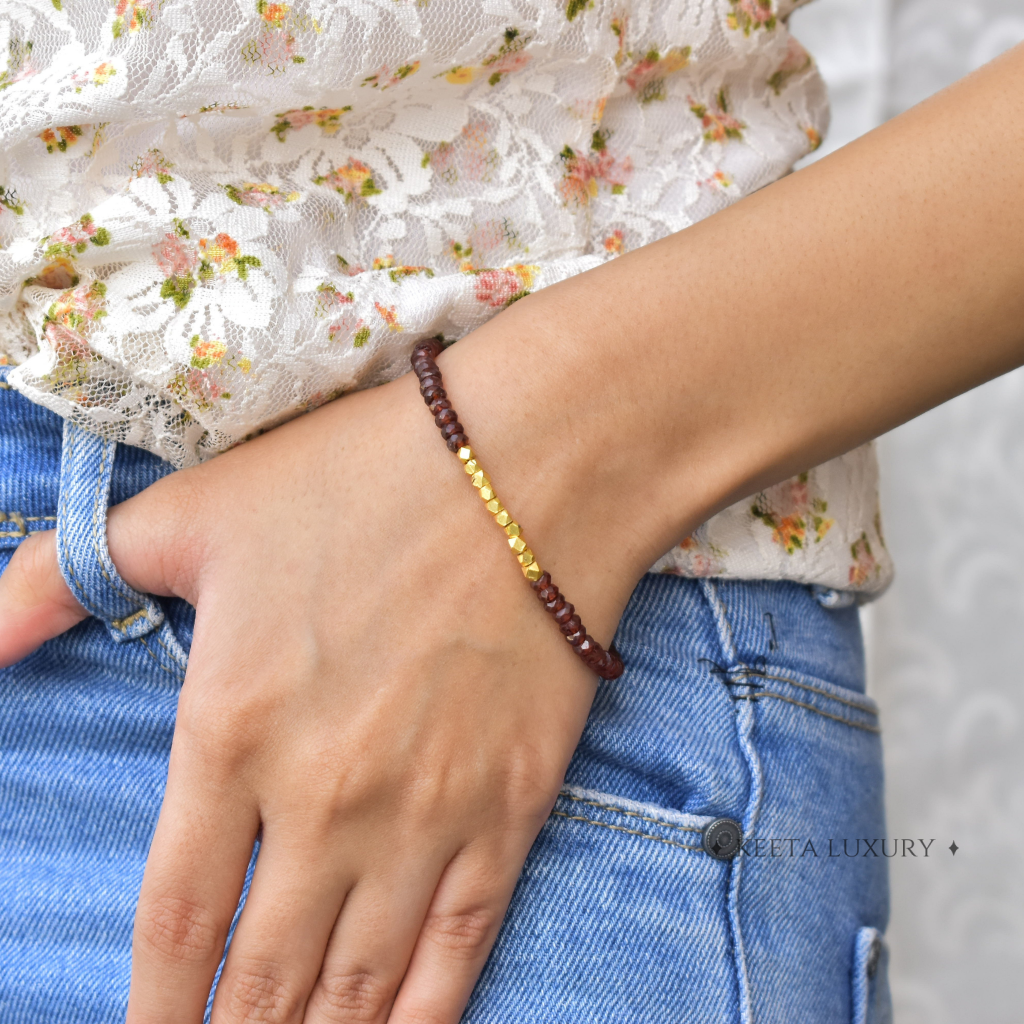 Strengthening Energy - Garnet Bracelets -