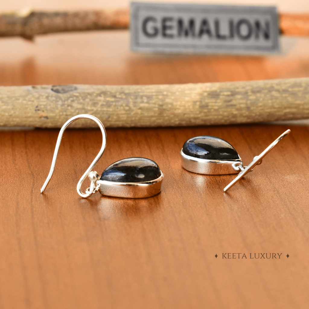 Teardrop Treasure - Labradorite Earrings -