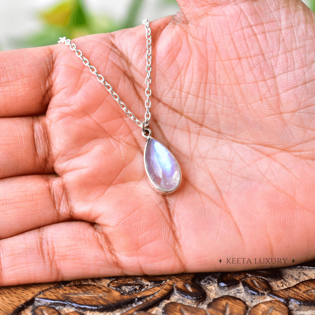 Teardrop Treasure - Moonstone Necklace -