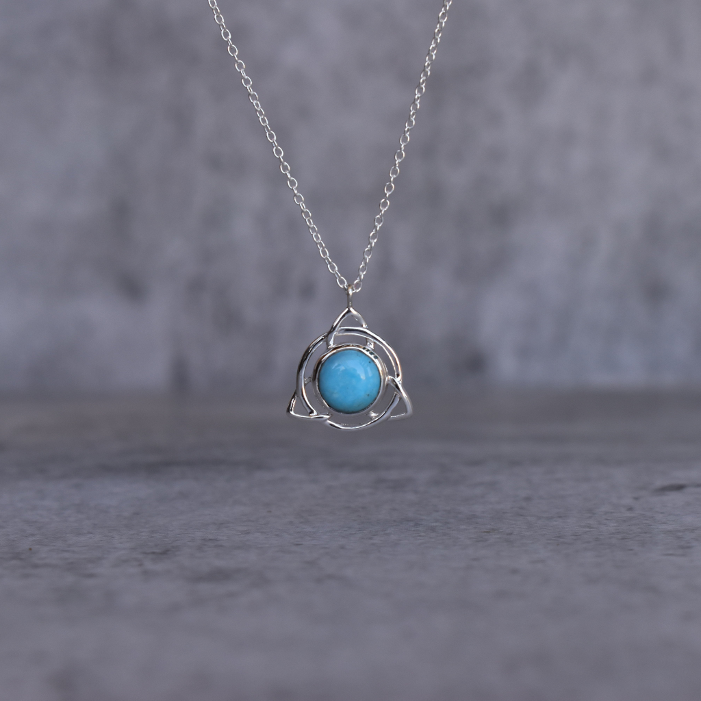 The Trinity Knot - Turquoise Necklace -