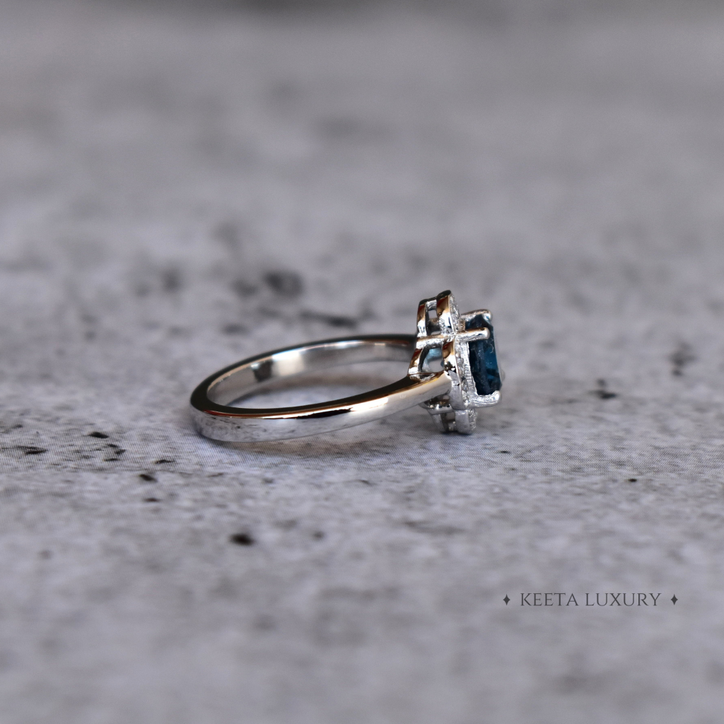 Timeless Charm - Blue Topaz Ring -