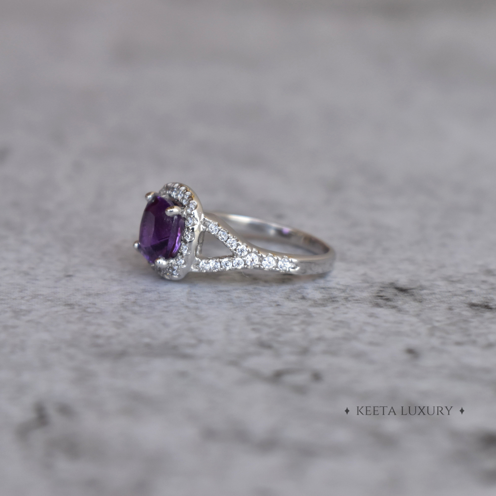 Timeless Cushion - Amethyst Ring -