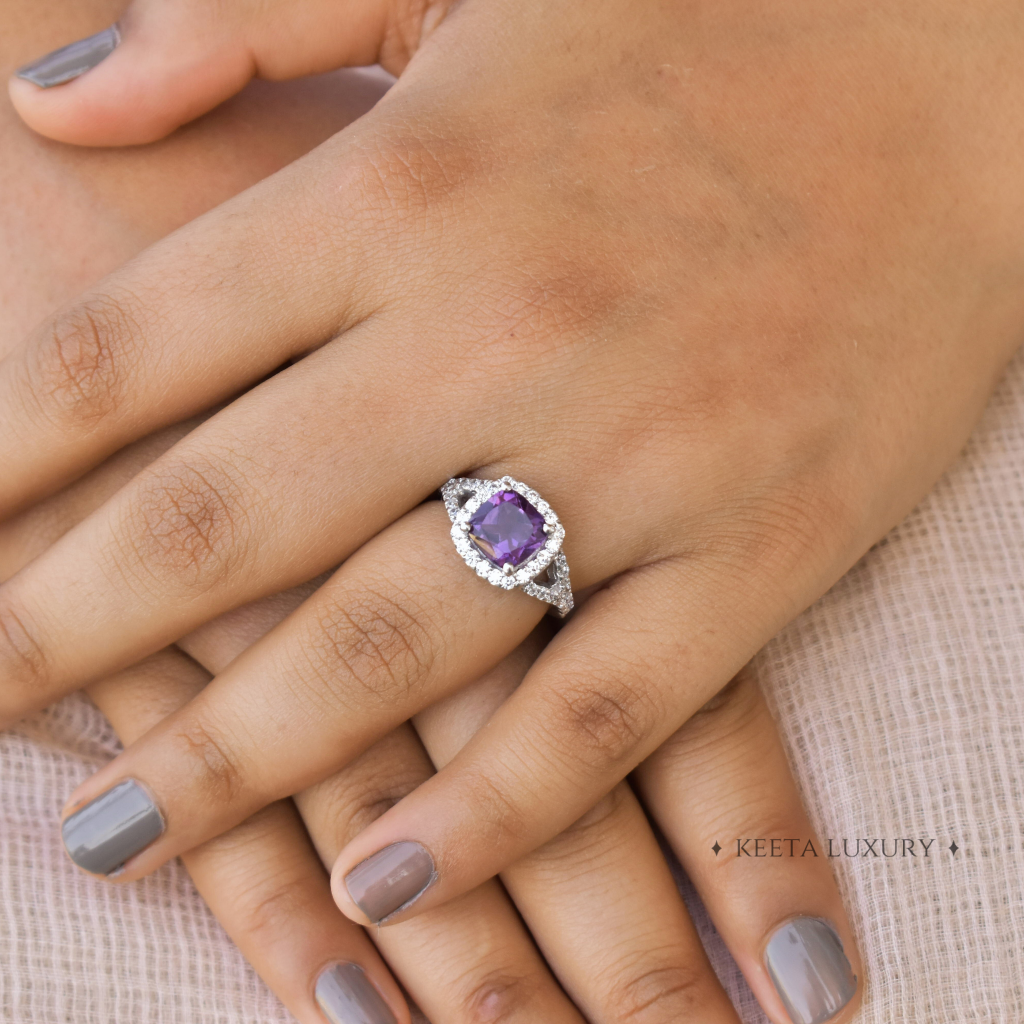 Timeless Cushion - Amethyst Ring -