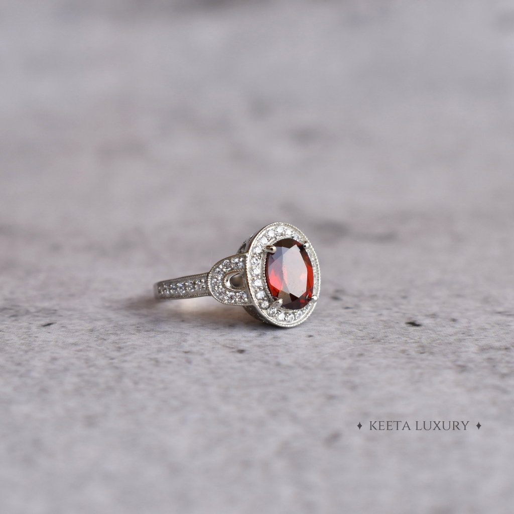 Timeless Romance - Garnet Ring -