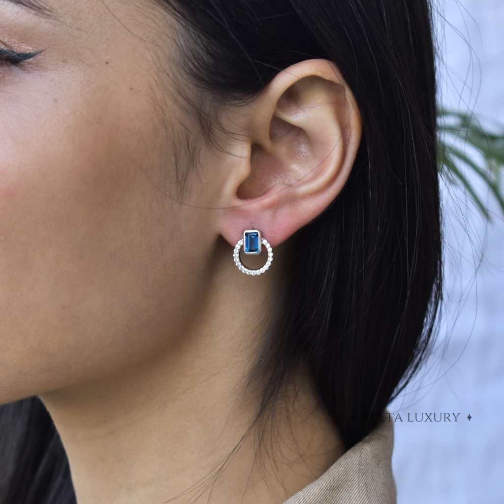 Topaz Passion - Blue Topaz Earrings -