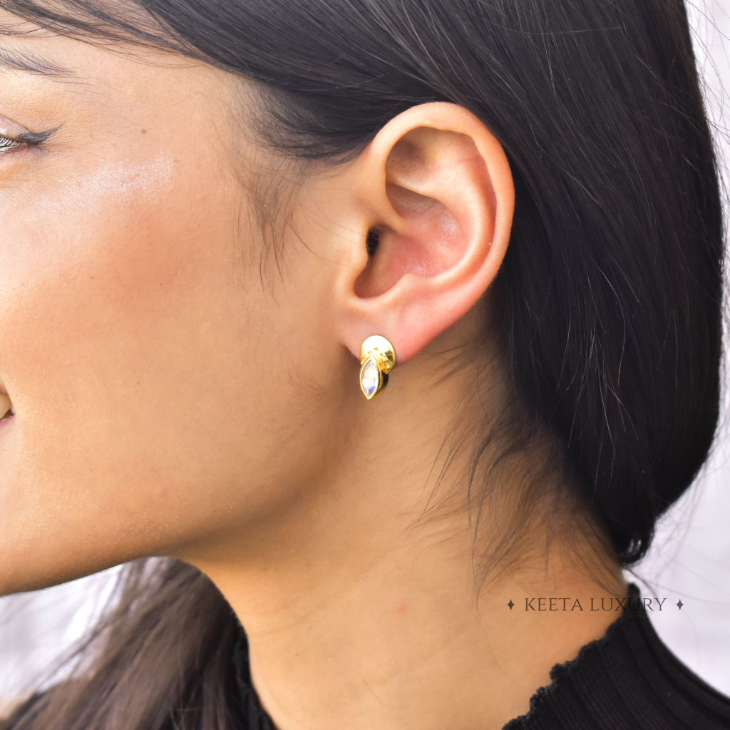 Tribal - Moonstone Studs -
