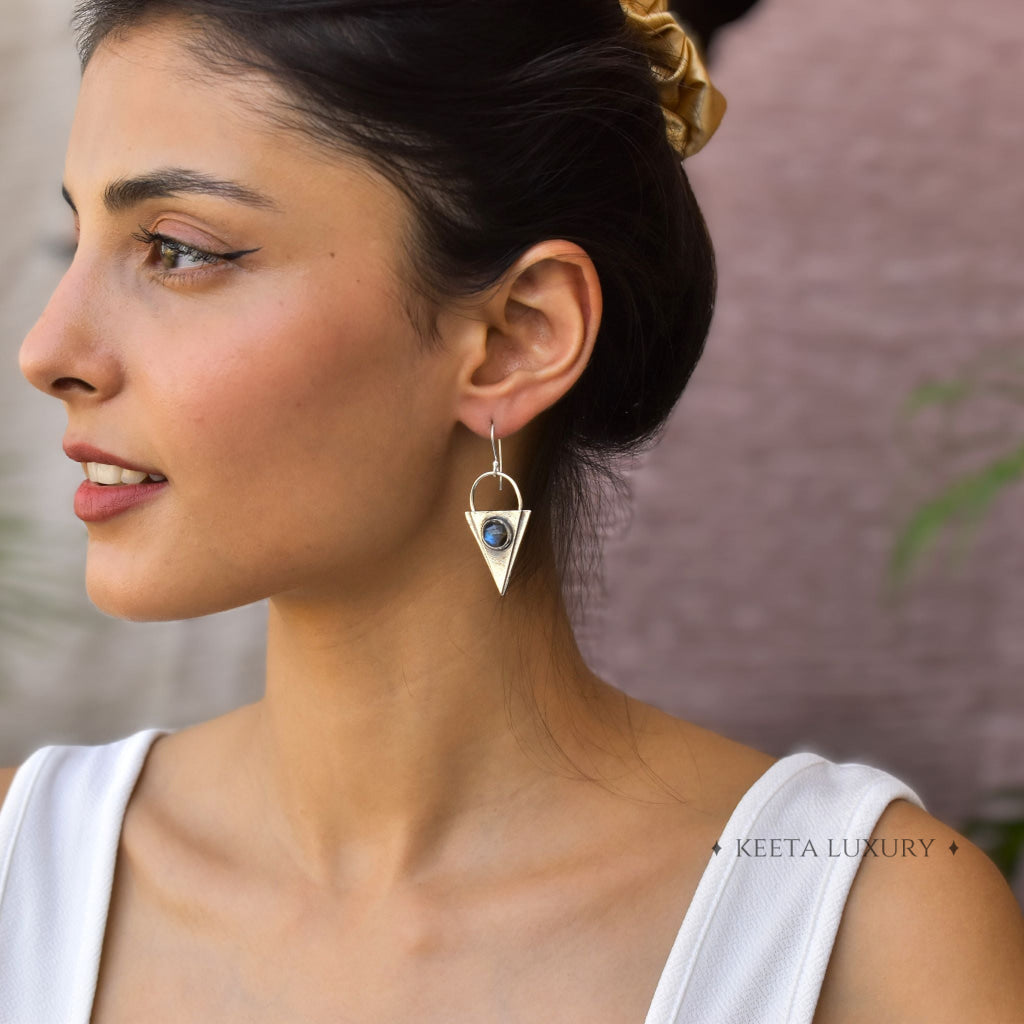 Tribal Treasures - Labradorite Earrings -