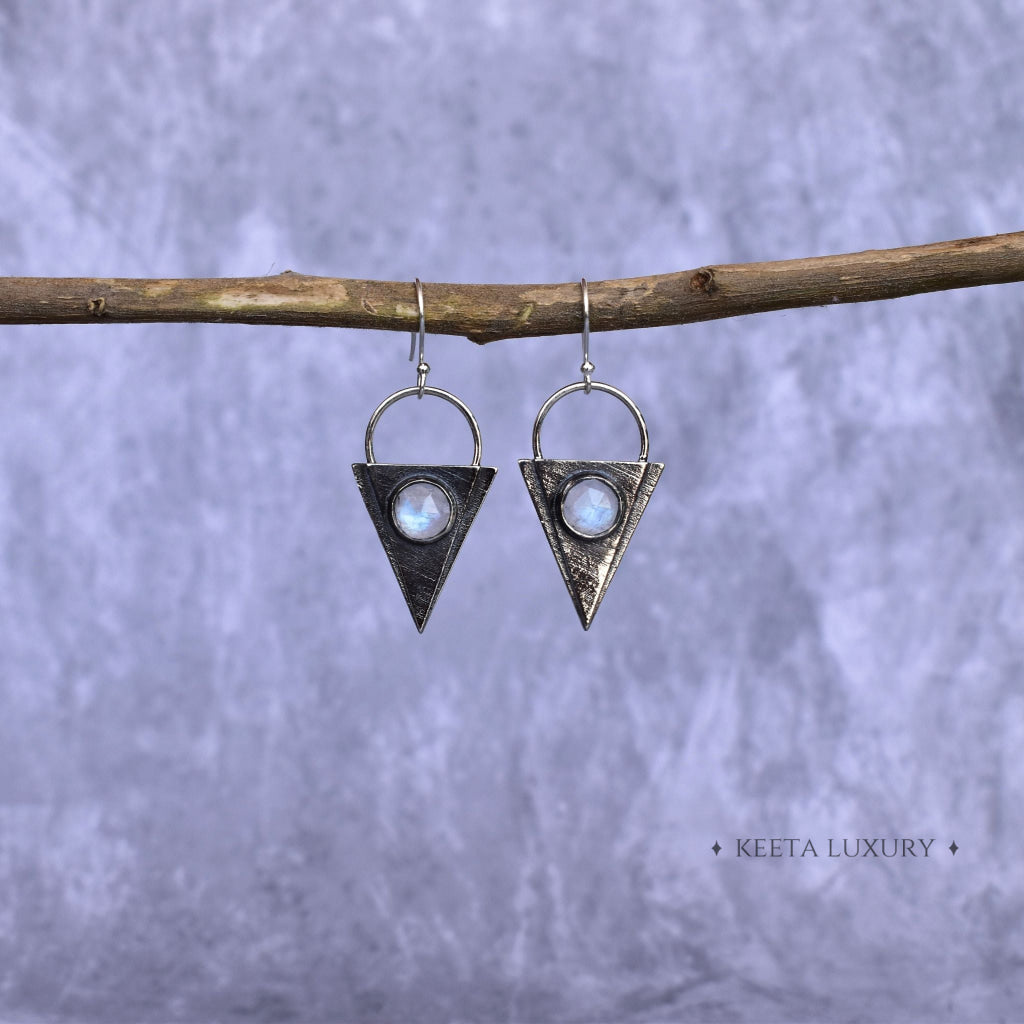 Tribal Treasures - Moonstone Earrings -