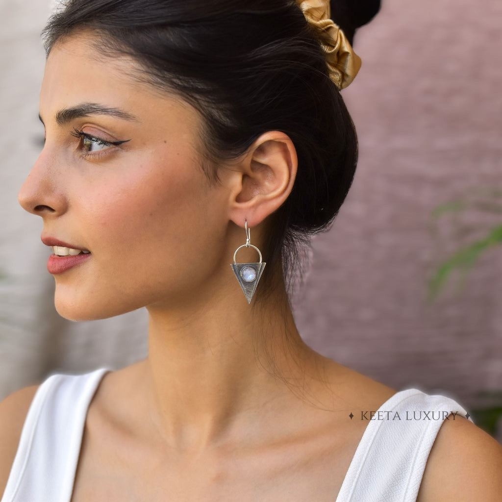 Tribal Treasures - Moonstone Earrings -