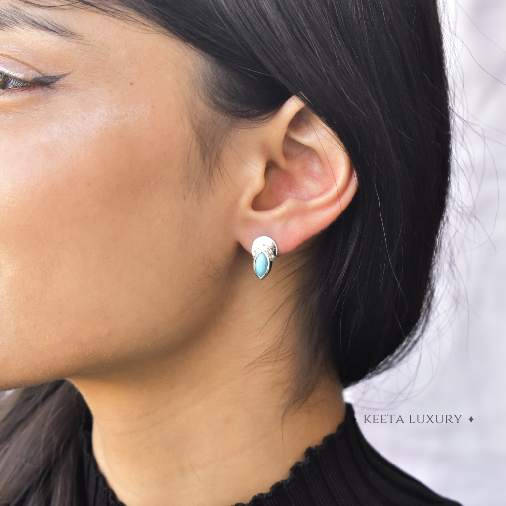 Tribal - Turquoise Studs -