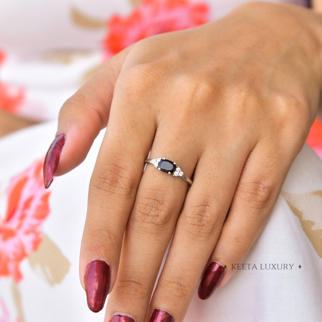 Understated Sophistication - Black Onyx Ring -