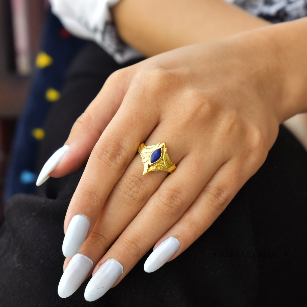 Viking Valor - Lapis Lazuli Ring -