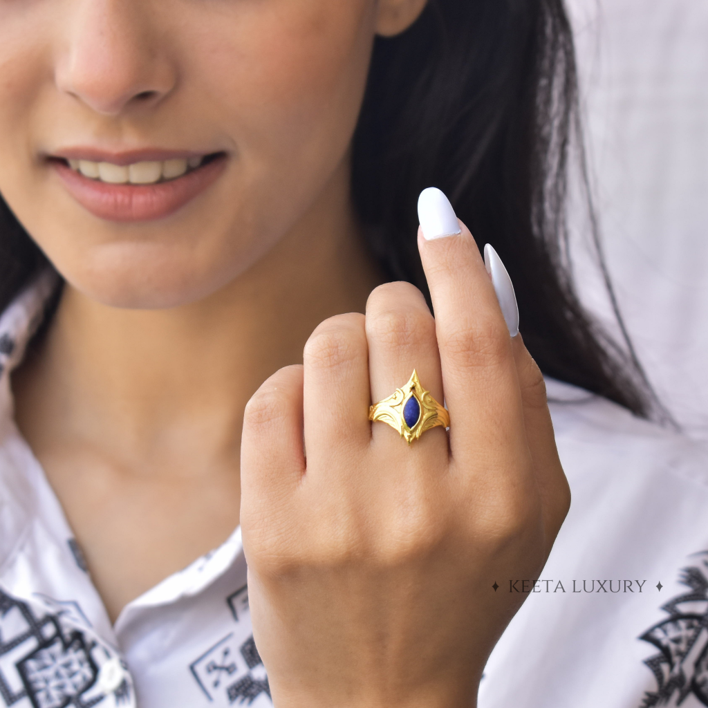 Viking Valor - Lapis Lazuli Ring -
