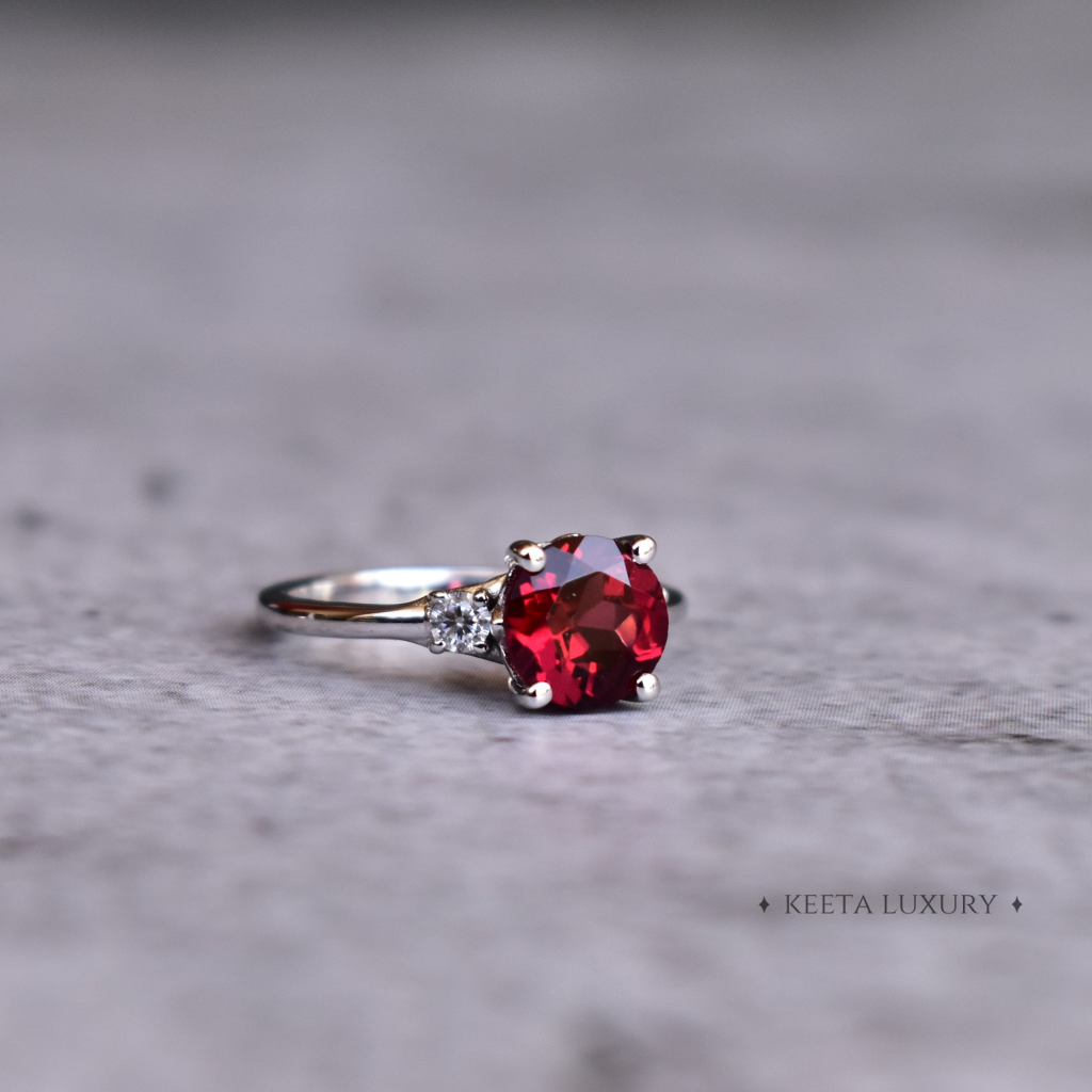 Vintage Royalty - Garnet Ring -