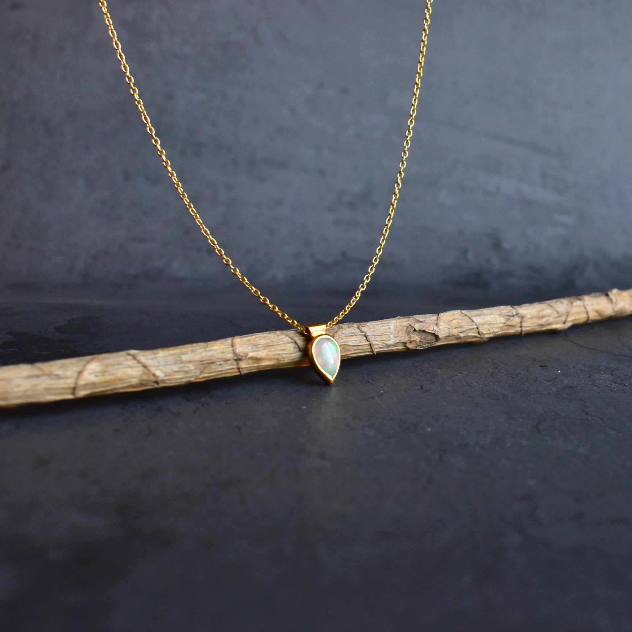 Dew Drop - Opal Necklace
