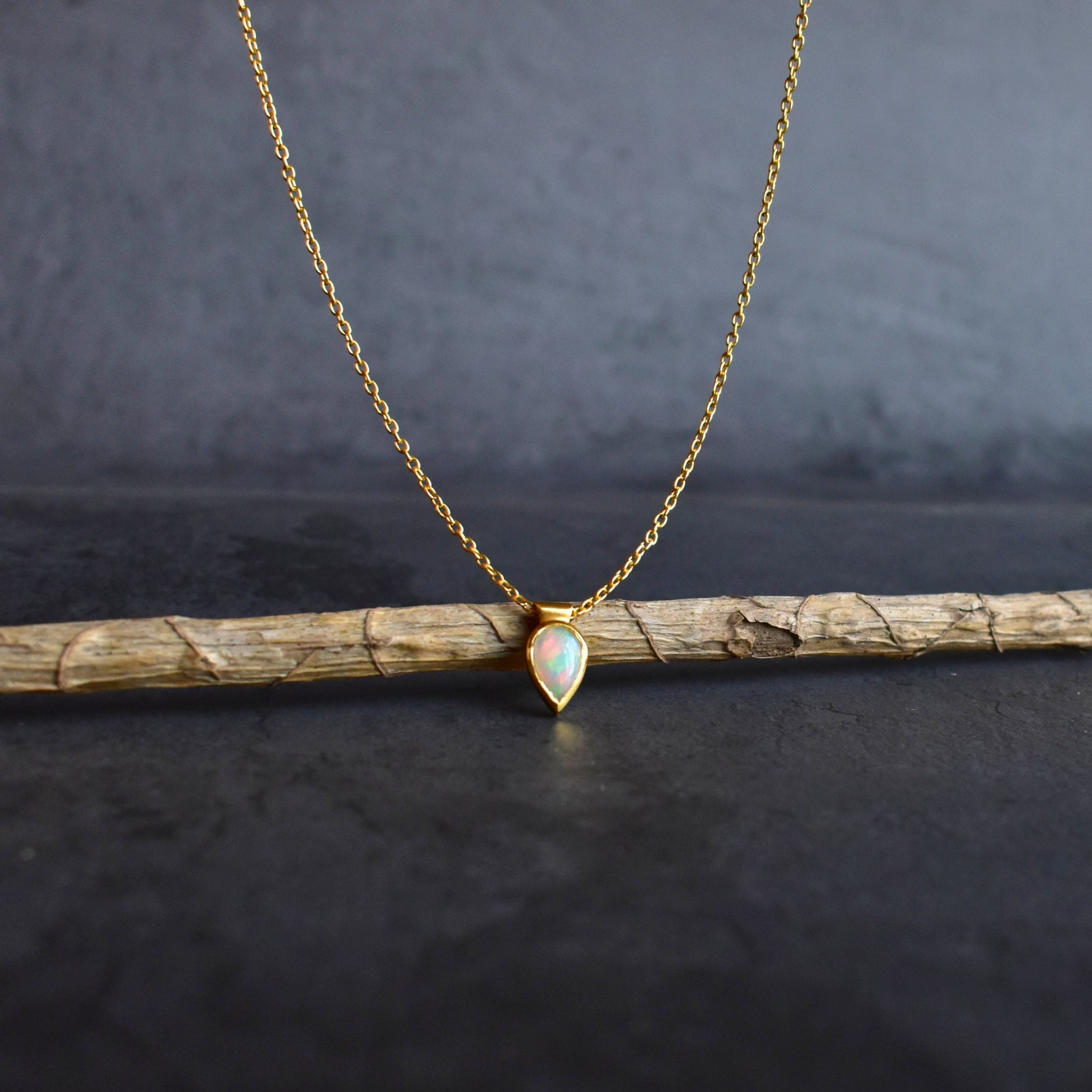 Dew Drop - Opal Necklace