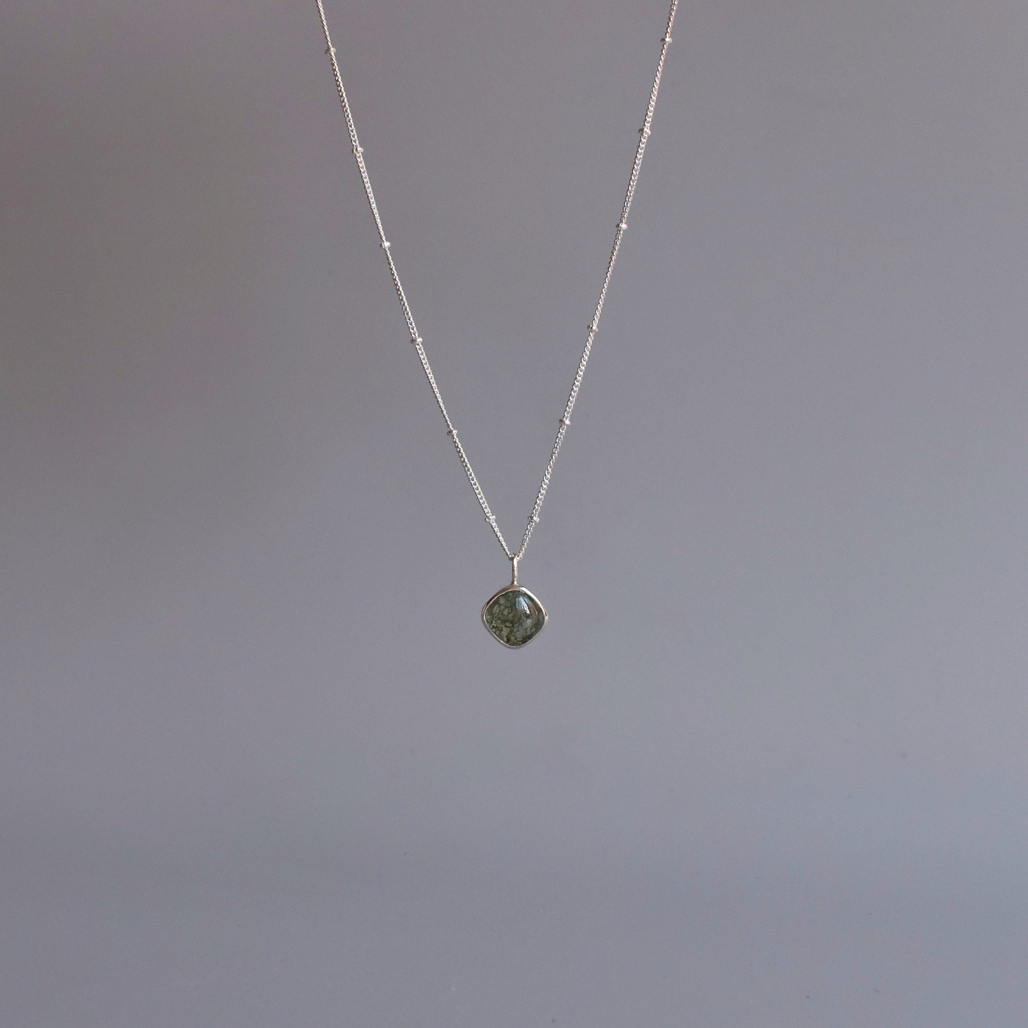Solace - Moss Agate Necklace