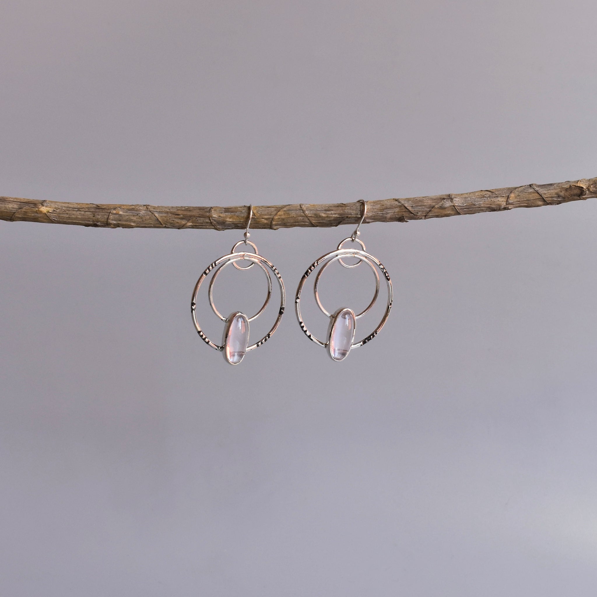 Relic - Rose Quartz Earrings