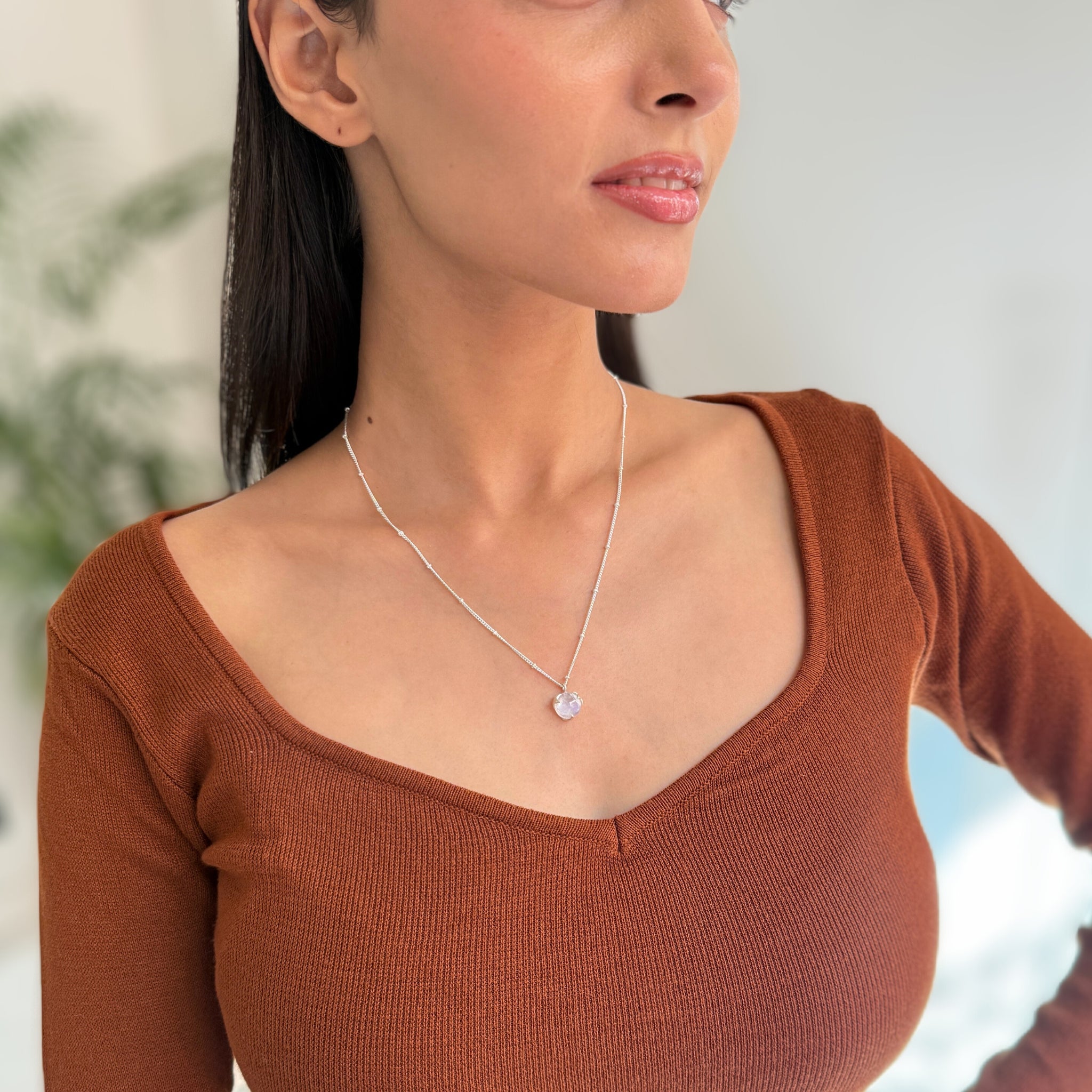 Cosmic Serenity - Moonstone Necklace