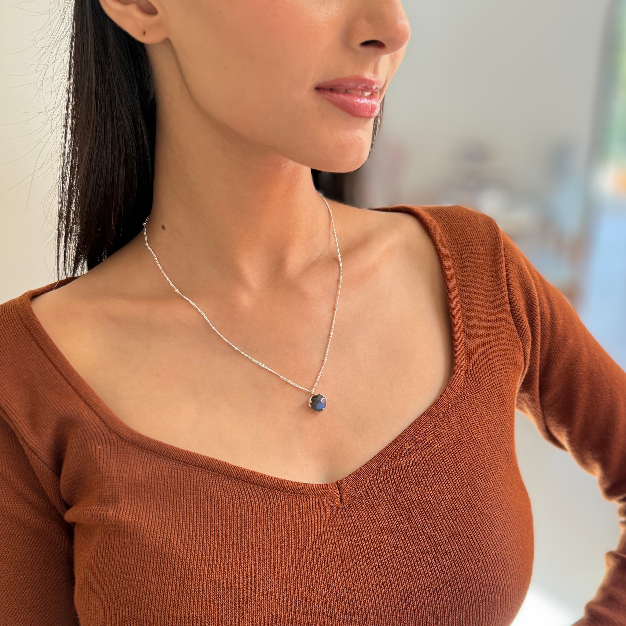Cosmic Serenity - Labradorite Necklace
