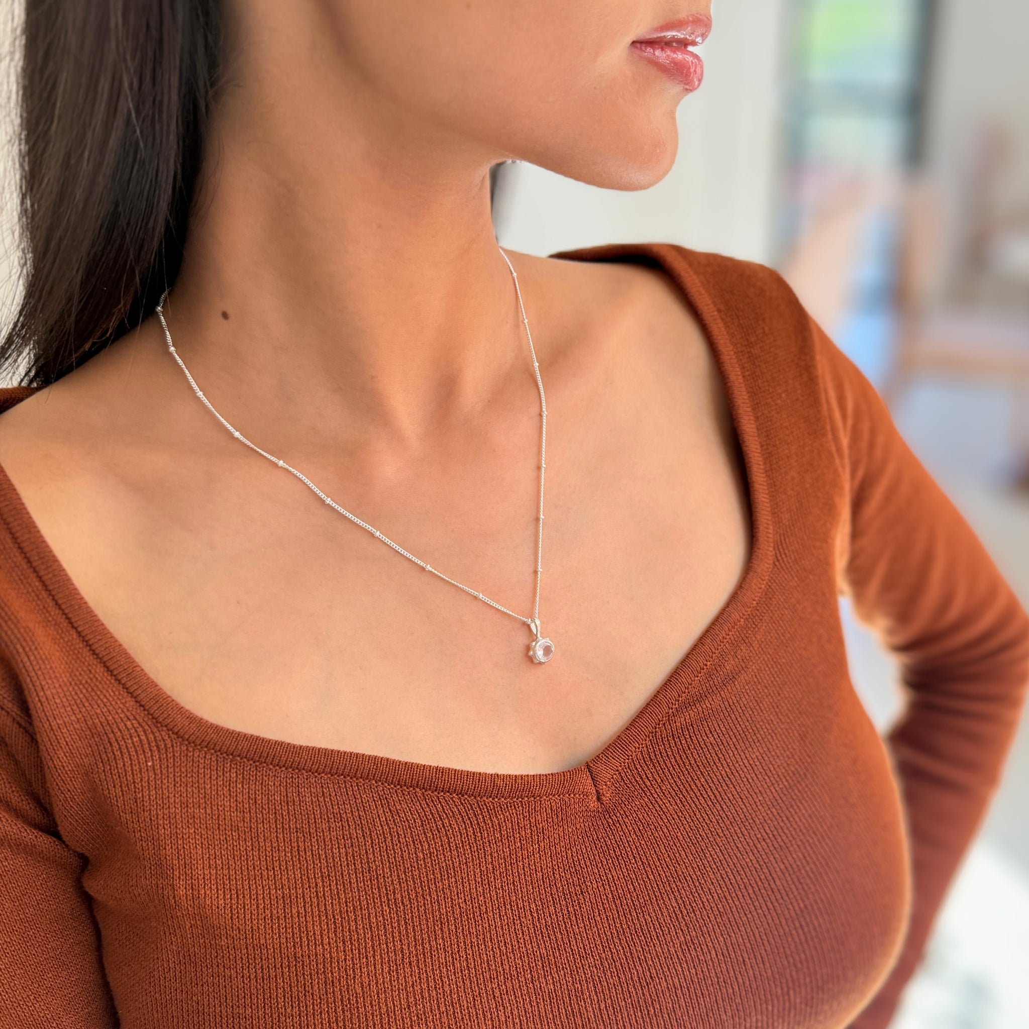 Stardust - Rose Quartz Necklace