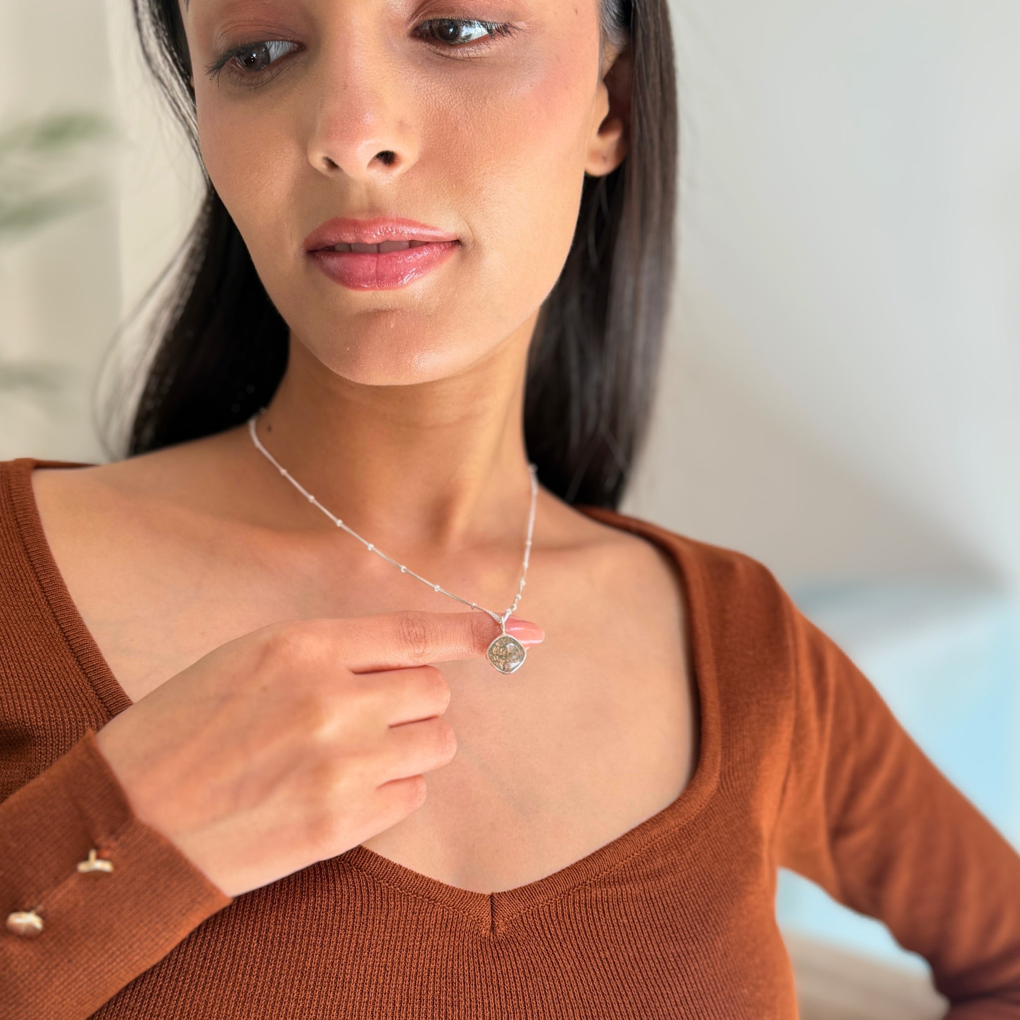 Solace - Moss Agate Necklace
