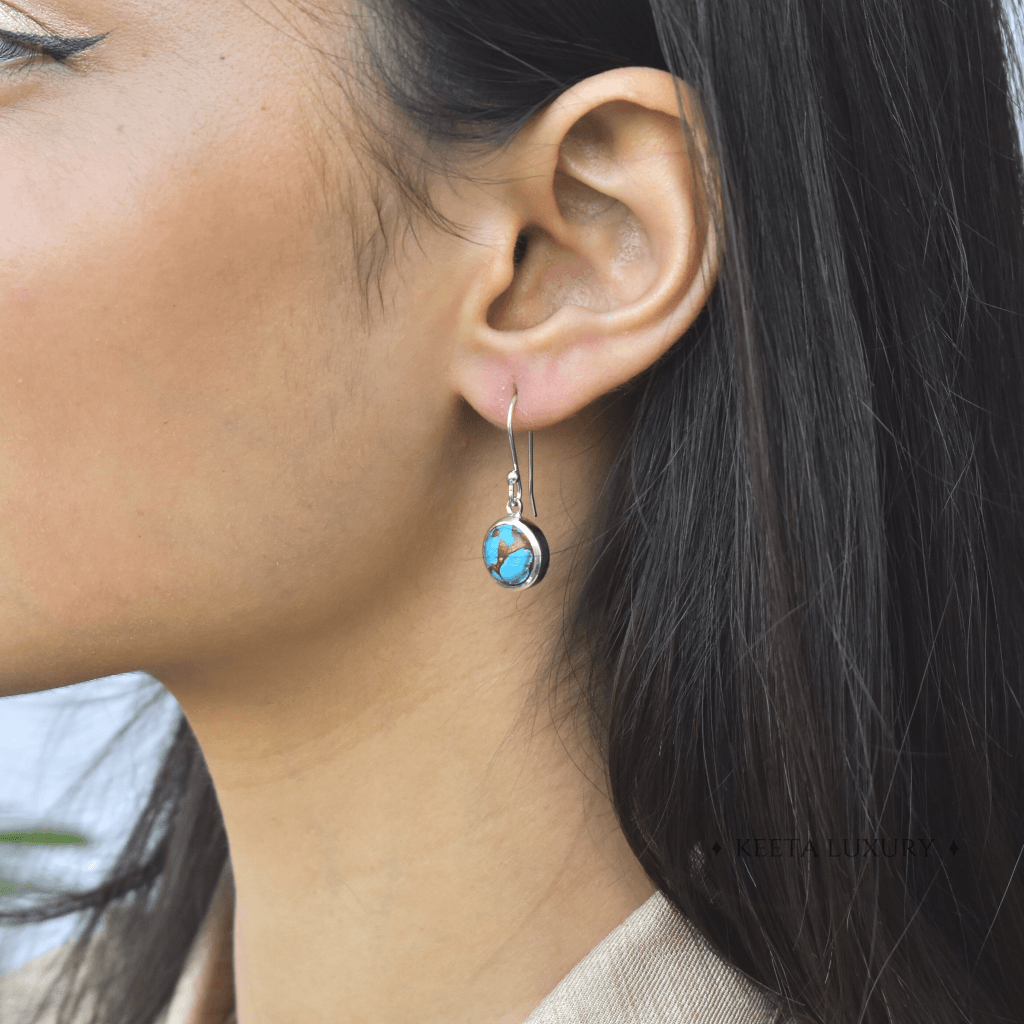 Angelic - Copper Turquoise Earrings -