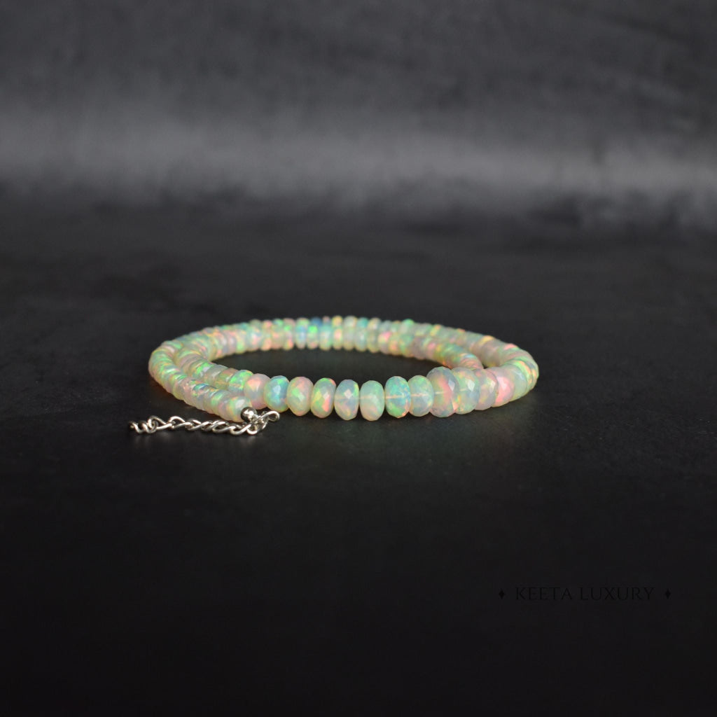 Aurora Bloom - Opal Beaded Necklace Necklace