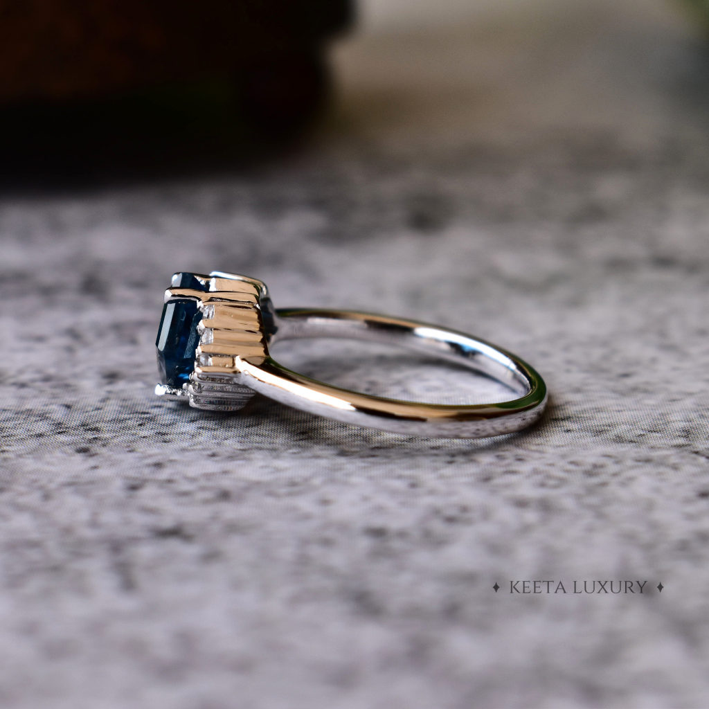 Azure Delight - Blue Topaz Ring -
