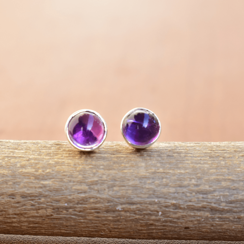 Basic - Amethyst Stud -