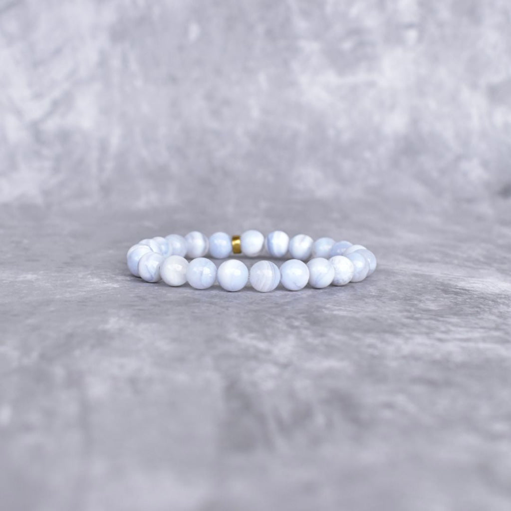 Basic - Blue Lace Agate Bracelet Bracelets