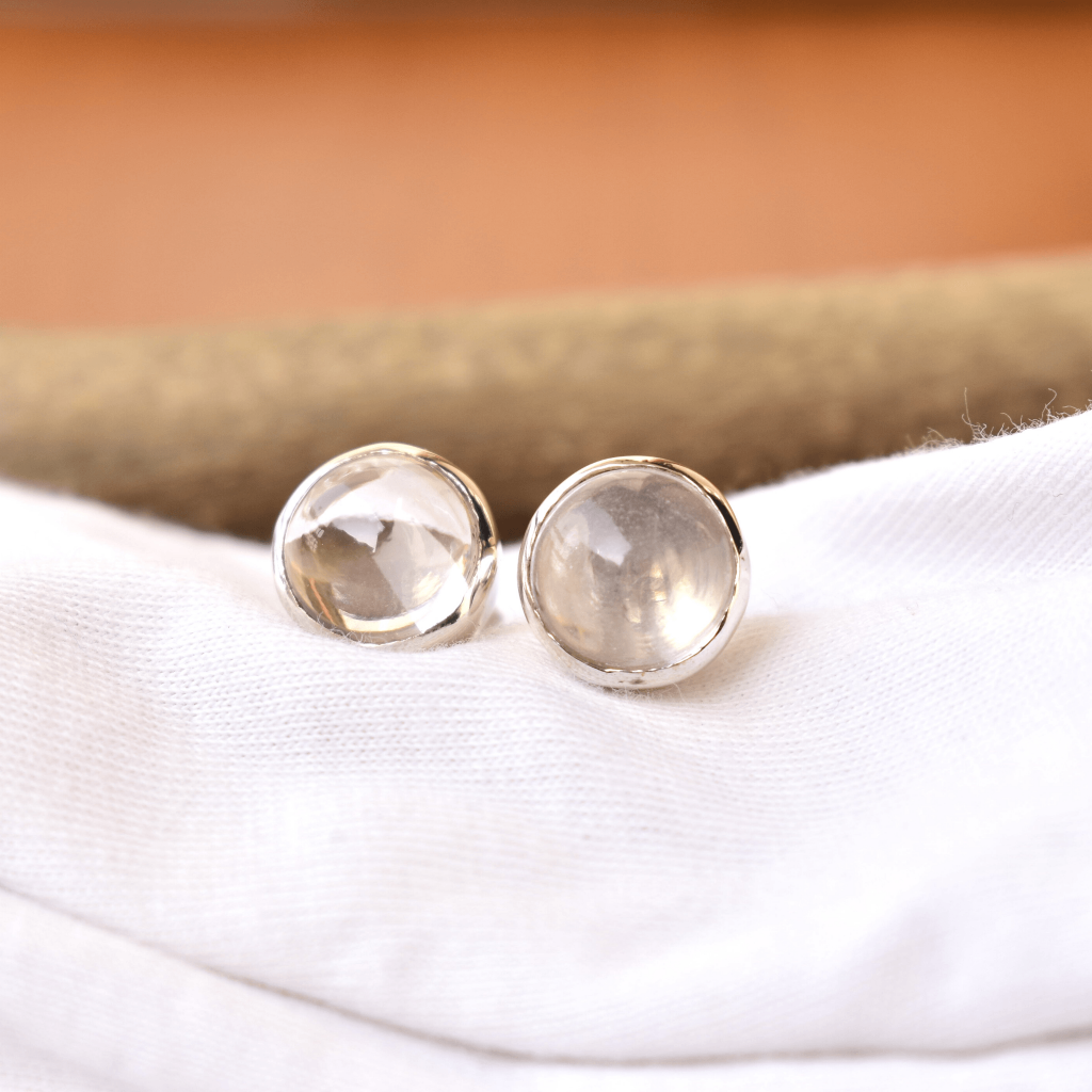 Basic - Rose Quartz Studs -