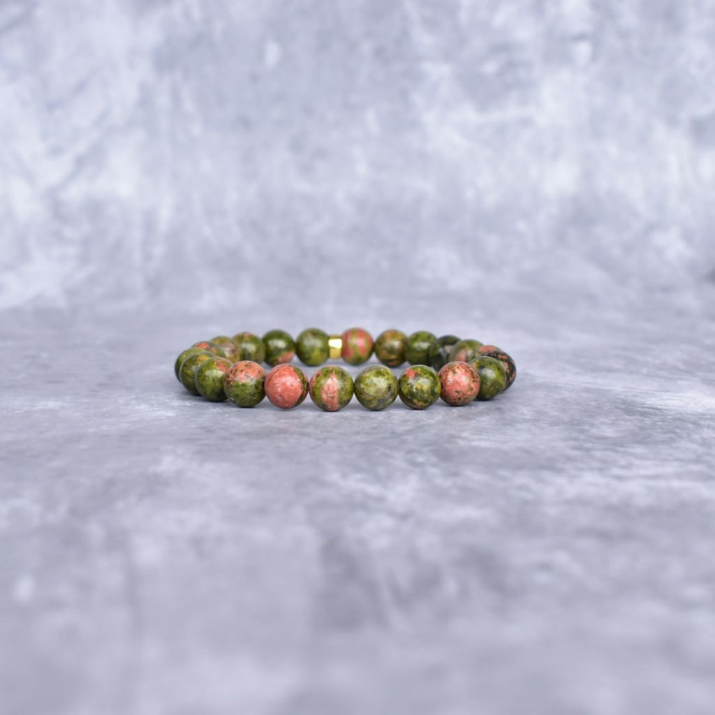 Basic - Unakite Jasper Bracelet Bracelets