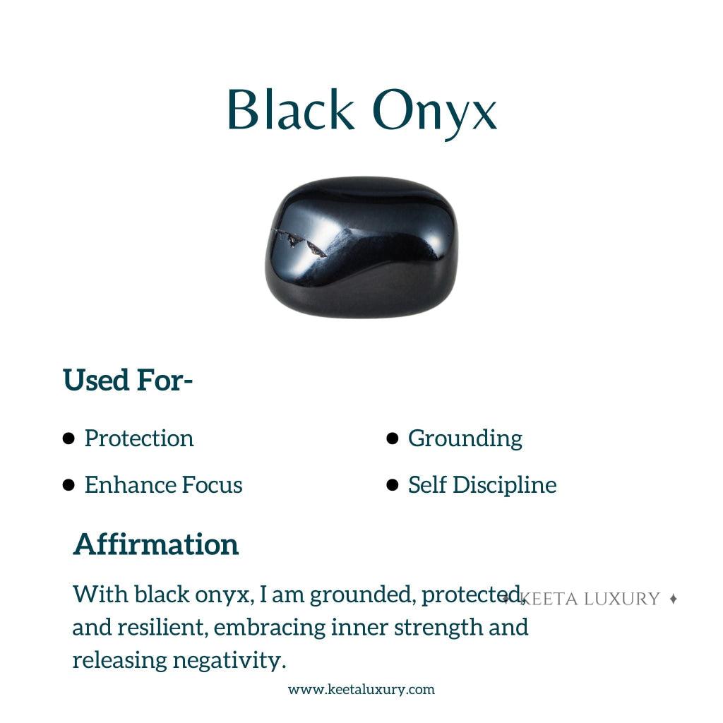 Black Cushion - Onyx Studs -