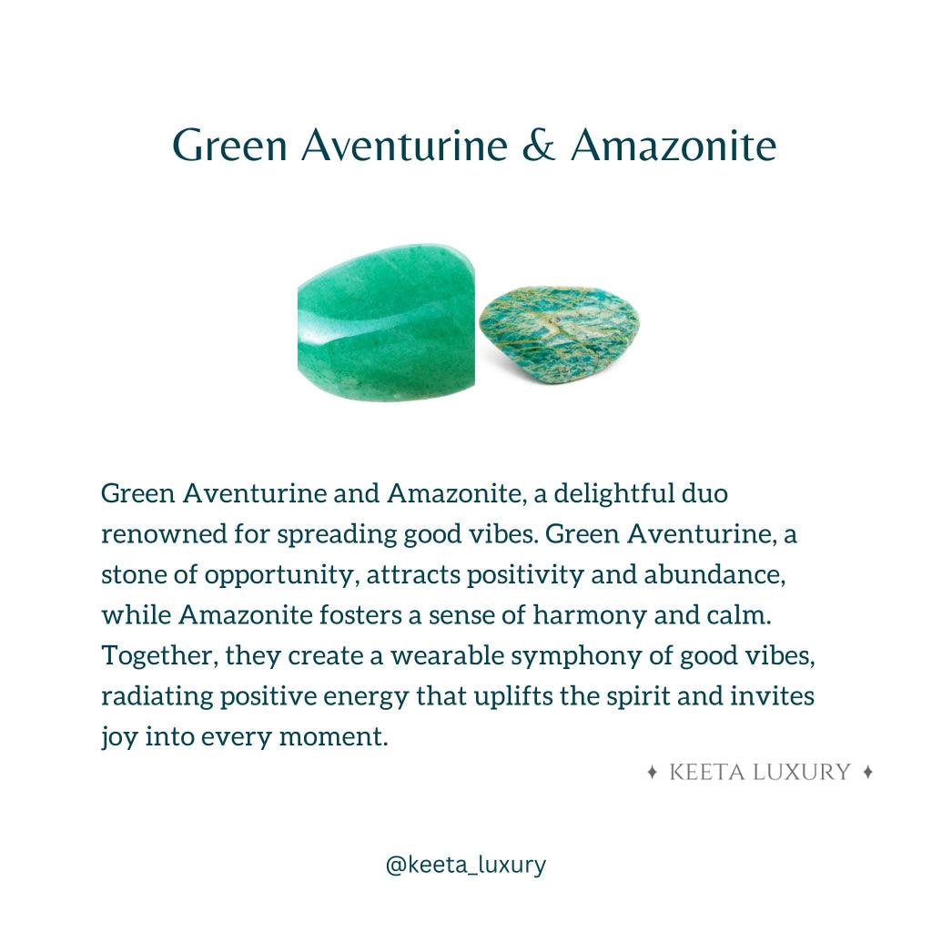 Blissful - Green Aventurine & Amazonite Bracelet -