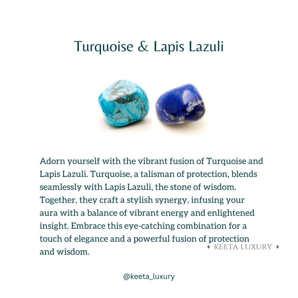 Blue Horizon- Lapis and Turquoise Bracelets -
