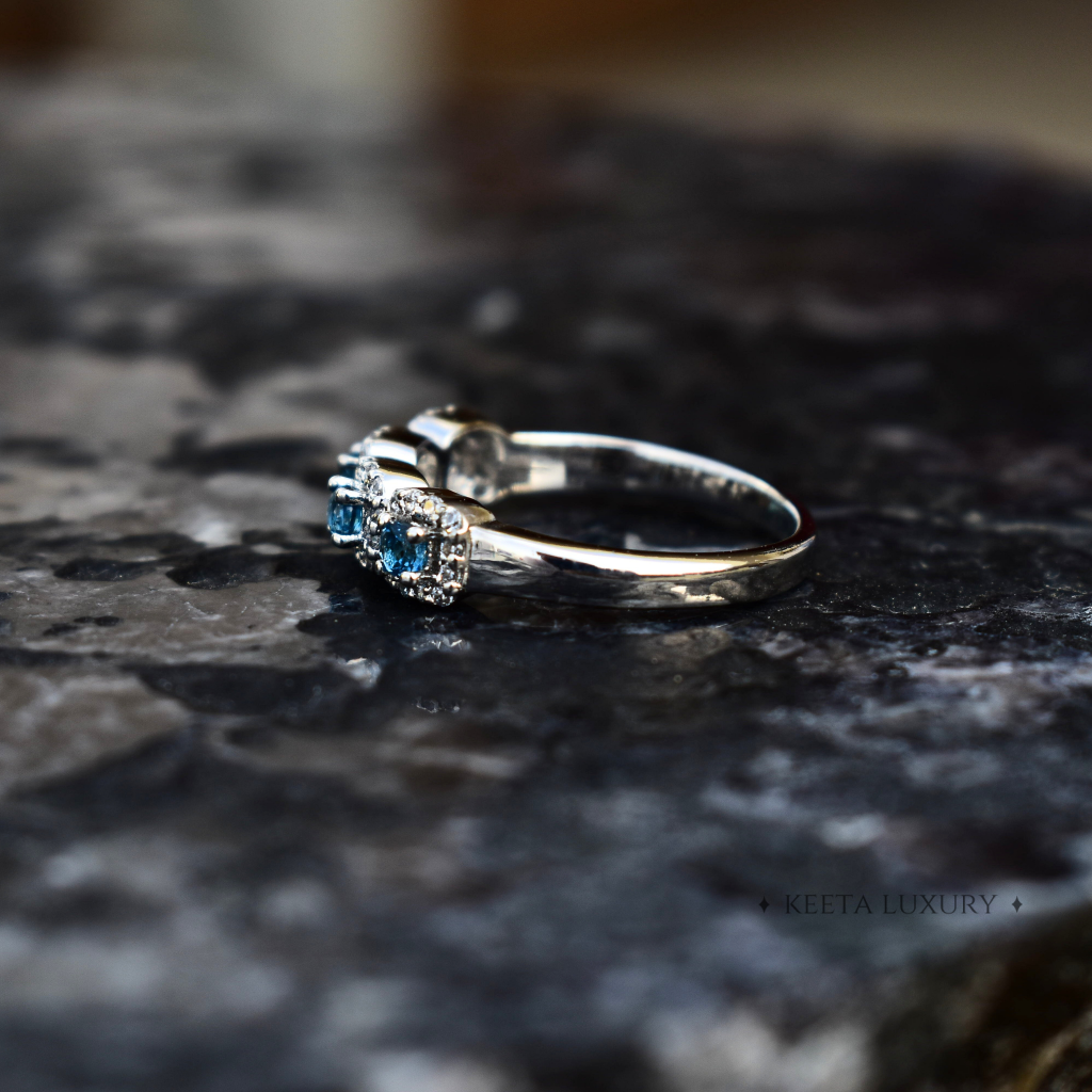 Blue Nile - Topaz Eternity Band -
