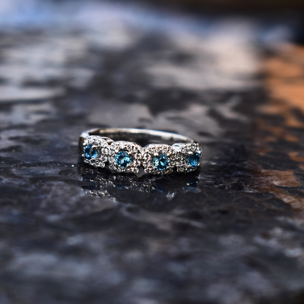 Blue Nile - Topaz Eternity Band -