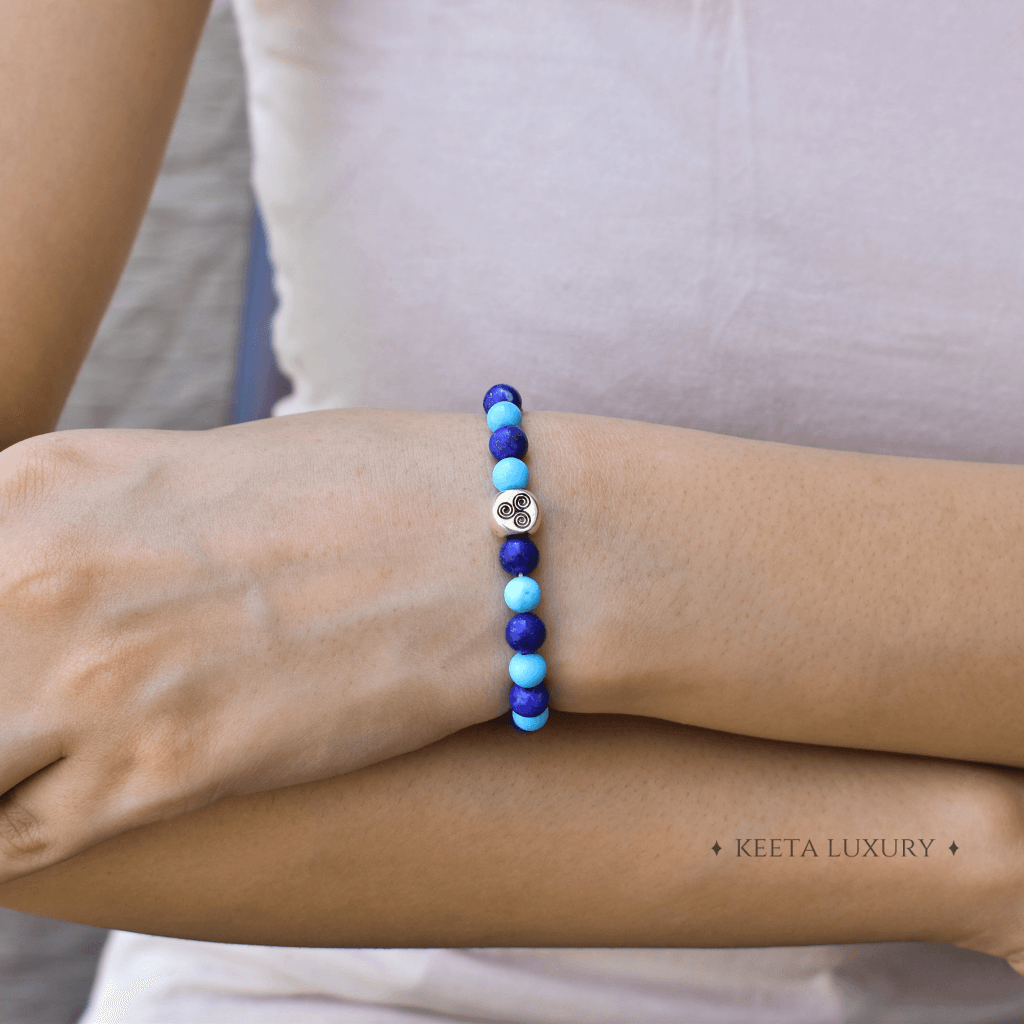 Blue Oasis - Lapis and Turquoise Bracelets -