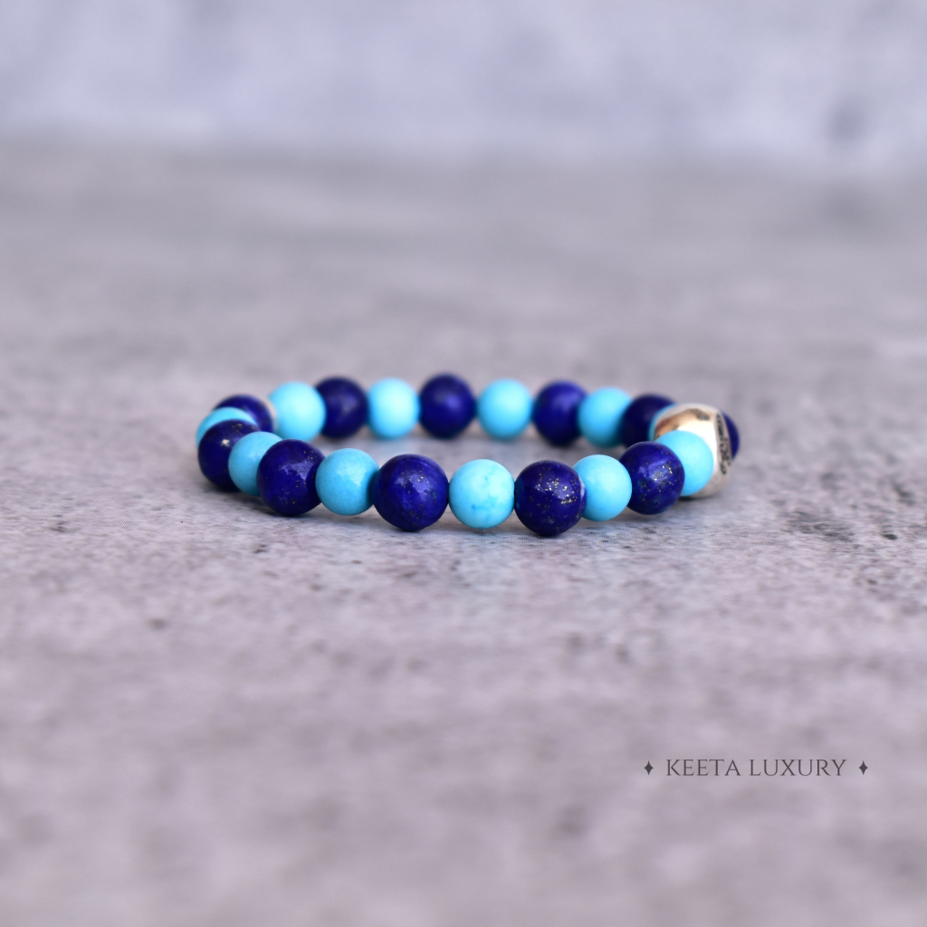 Blue Oasis - Lapis and Turquoise Bracelets -
