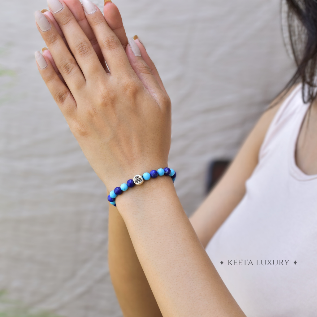 Blue Oasis - Lapis and Turquoise Bracelets -