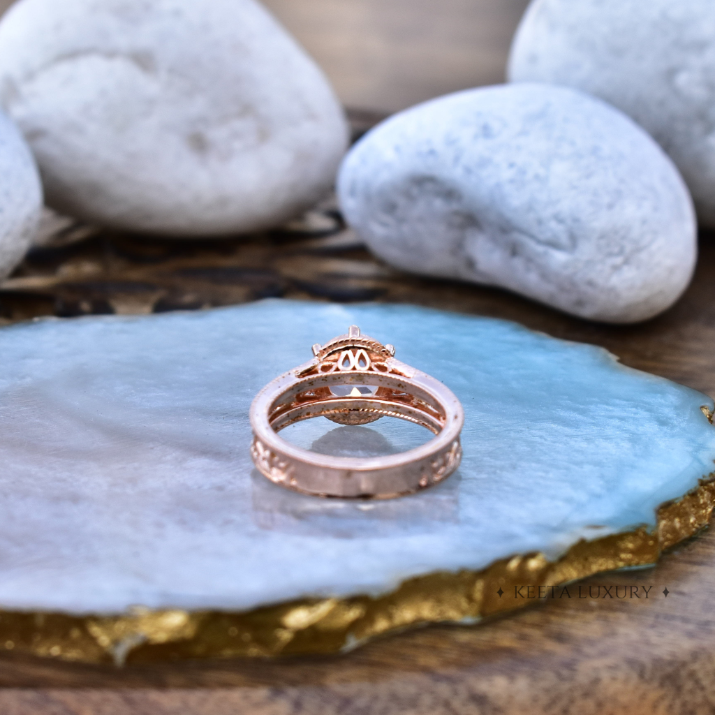 Blushing Beauty - Rose Quartz Ring -