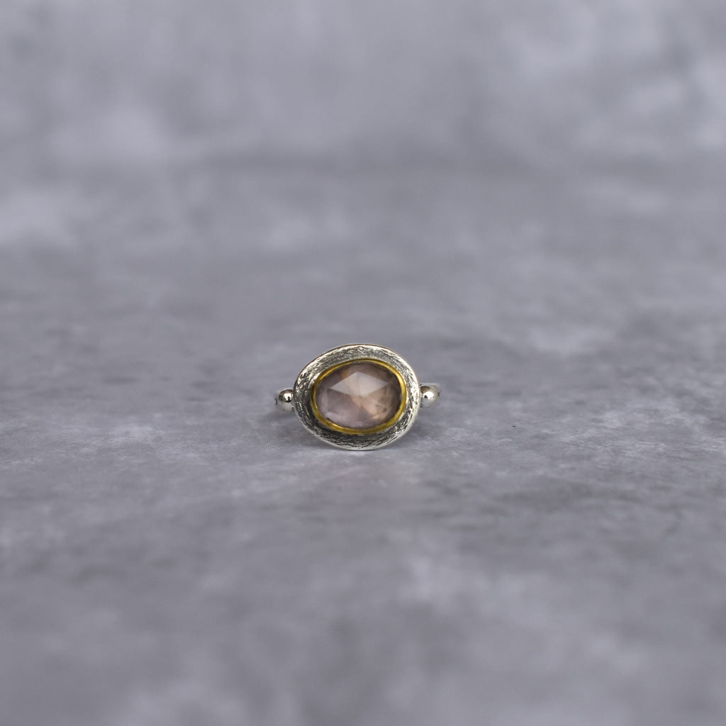 Bohemian Blossom - Rose Quartz Ring -