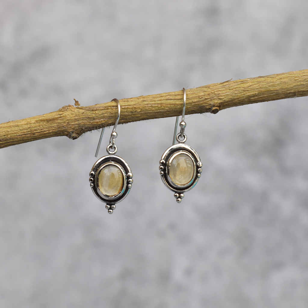 Bohemian - Citrine Earrings -