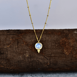 Bohemian-Inspired - Moonstone Necklace 16 Inches Necklace