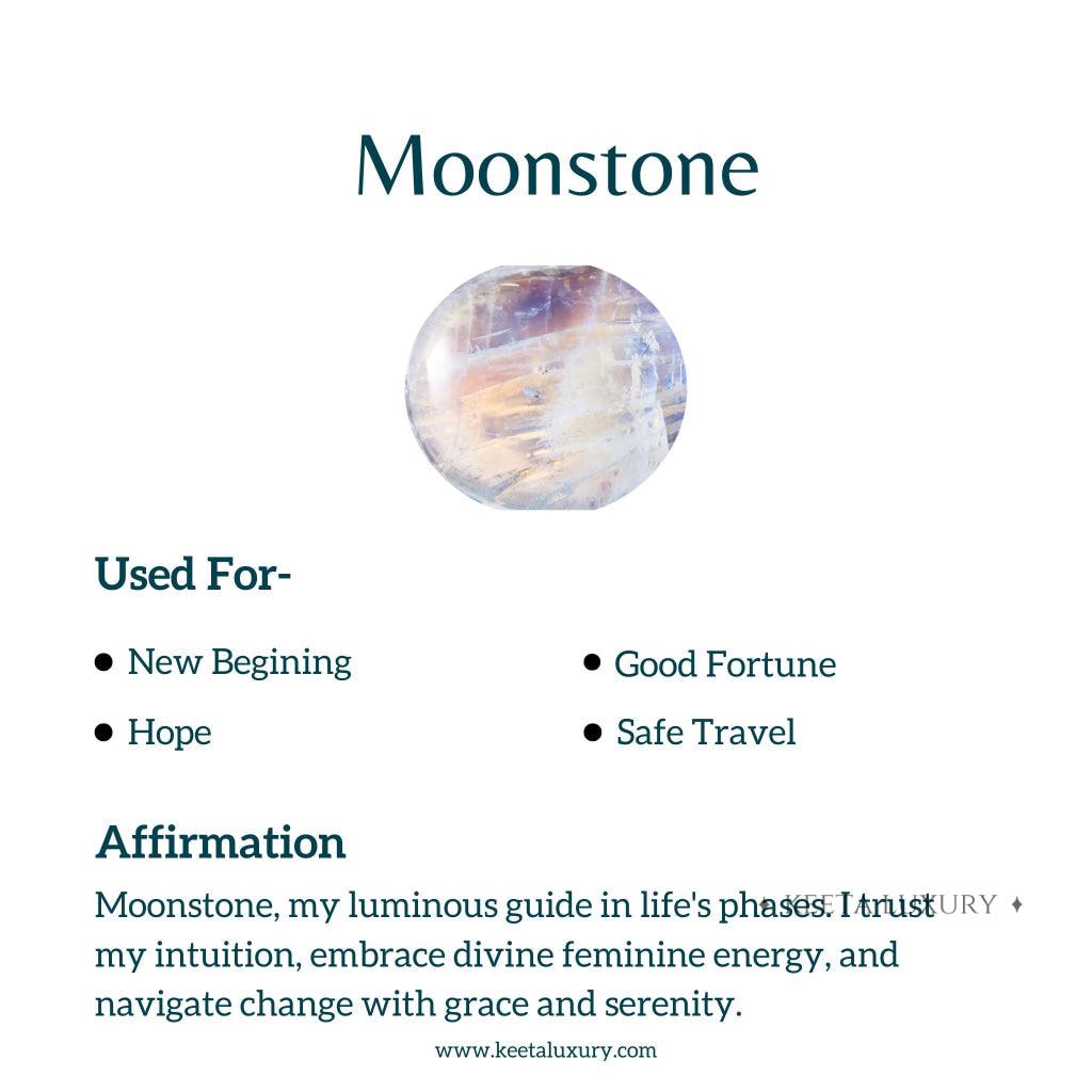 Bohemian-inspired - Moonstone Necklace -