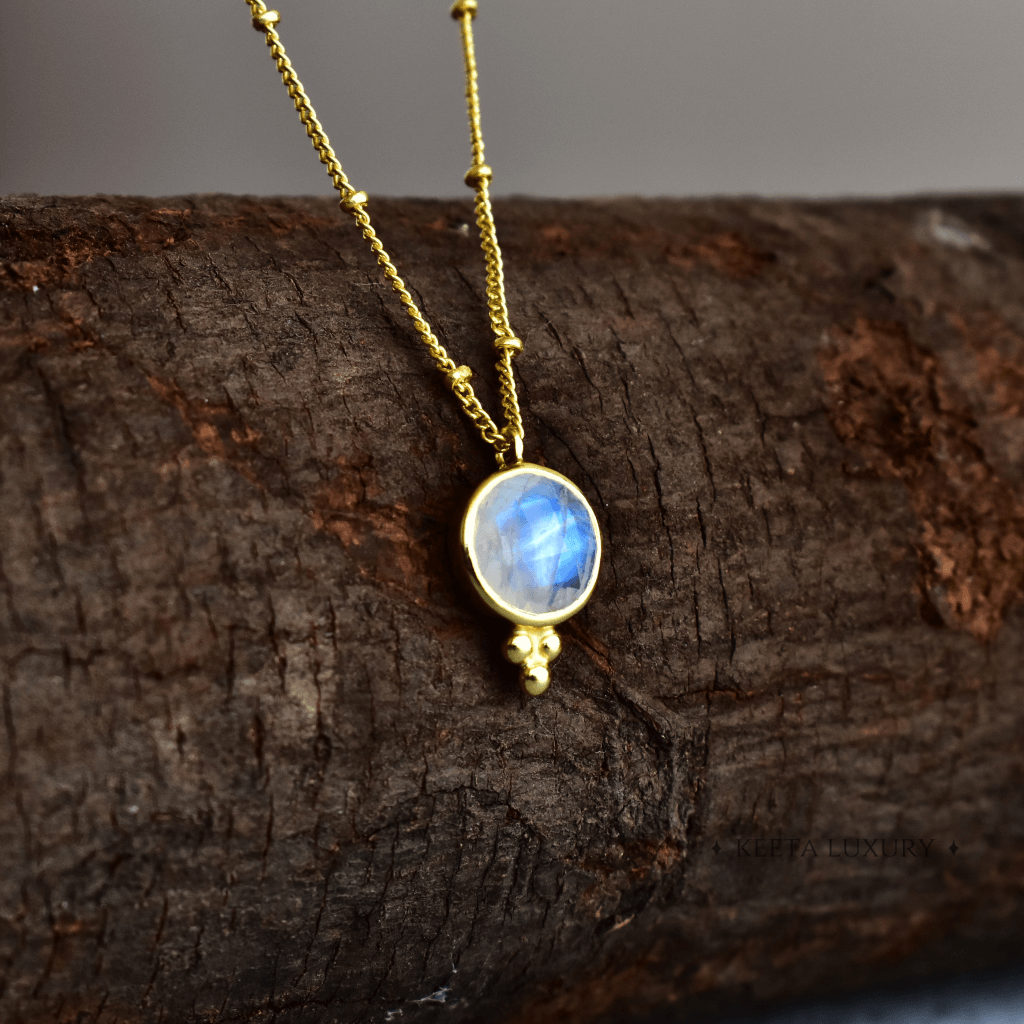 Bohemian-inspired - Moonstone Necklace -