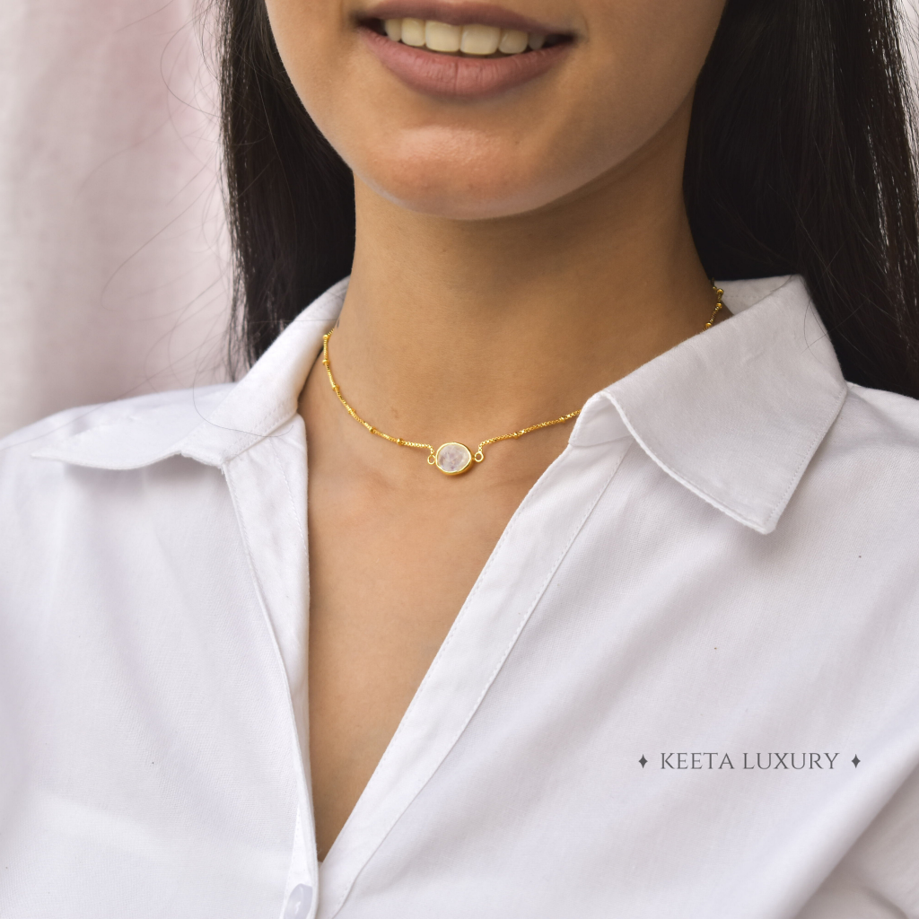 Bohemian Protect - Moonstone Necklace -